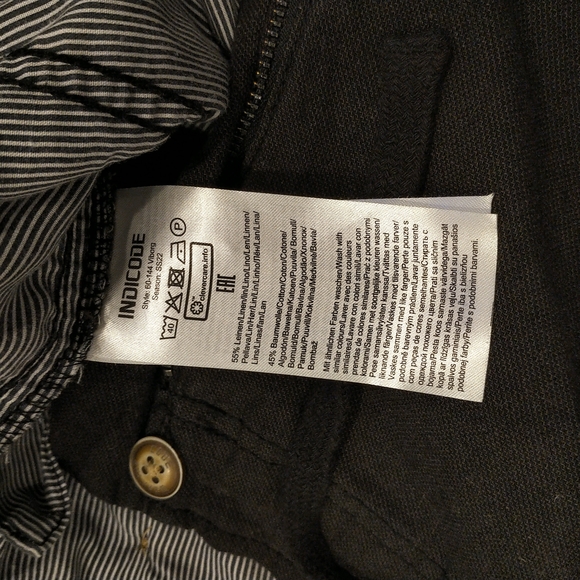 INDIGO linen joggers - Picture 3 of 6